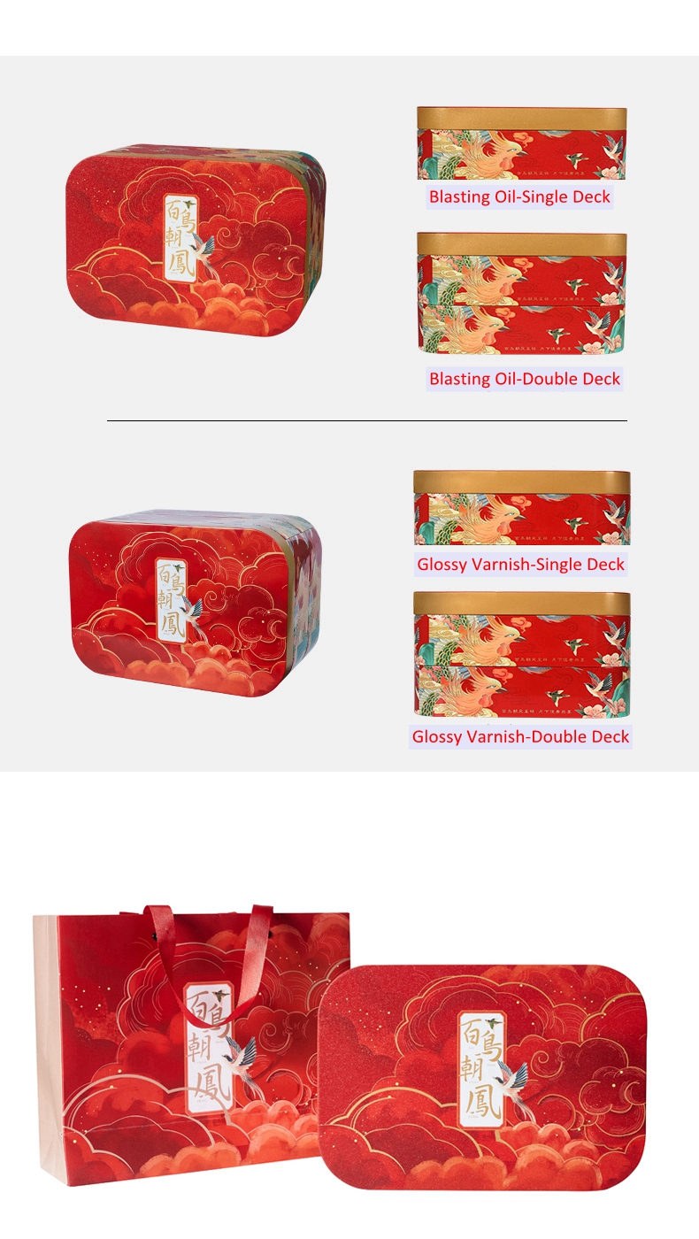 Double-deck cookie tin box Double-deck cookie tin box