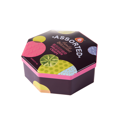 Caja de chocolate en forma de octágono